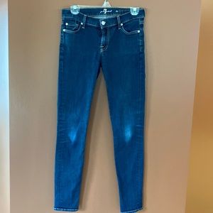 7 for all mankind ladies, denim in size 28 made in the USA.